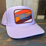Hermosa Beach GOLF CARTS & YOGA PANTS Trucker Hat - Lavender