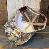 Hermosa Beach THE NEW STYLE Camouflage Mid Crown Mesh Back Snapback Trucker Hat - Loden Green/Brown