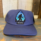 BIGFOOT BELIEVE 5 Panel Hat - Navy Blue
