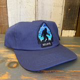 BIGFOOT BELIEVE 5 Panel Hat - Navy Blue