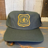US SASQUATCH DEPARTMENT  5 Panel Hat - Olive Green