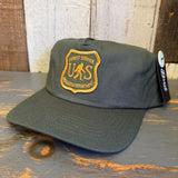 US SASQUATCH DEPARTMENT  5 Panel Hat - Olive Green