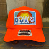 Hermosa Beach 72 & SUNNY High Crown Trucker Hat - Neon Orange