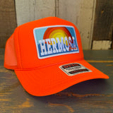 Hermosa Beach 72 & SUNNY High Crown Trucker Hat - Neon Orange