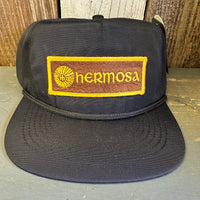 Hermosa Beach AS REAL AS THE STREETS - 5 Panel Nylon Hat - Black