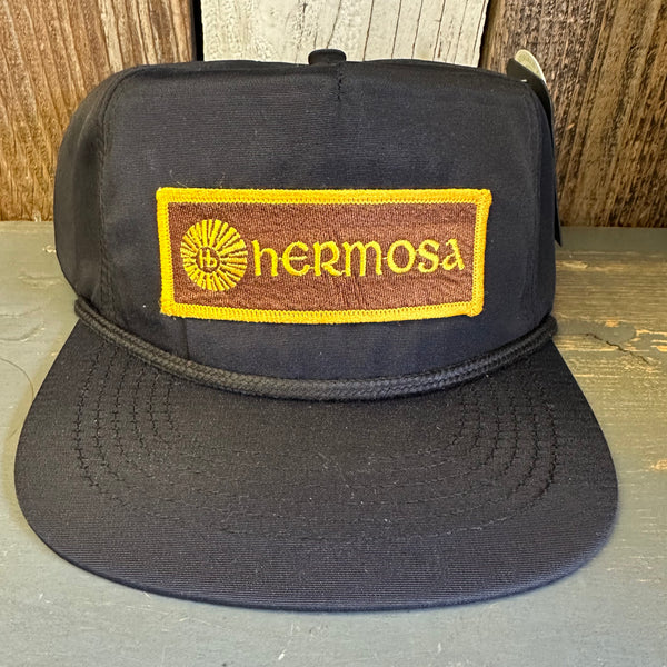 Hermosa Beach AS REAL AS THE STREETS - 5 Panel Nylon Hat - Black
