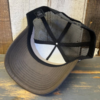 Hermosa Beach GOLF CARTS & YOGA PANTS High Crown Rope Trucker Hat - Loden Green/Black