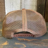 SOUTH BAY SURF (Navy Patch) Brushed Rope Trucker Hat - Rust