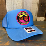 Hermosa Beach 21 • WIN BY TWO High Crown Trucker Hat - Col. Blue