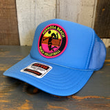 Hermosa Beach 21 • WIN BY TWO High Crown Trucker Hat - Col. Blue