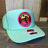 Hermosa Beach 21 • WIN BY TWO Trucker Hat - Seafoam Green