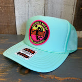 Hermosa Beach 21 • WIN BY TWO Trucker Hat - Seafoam Green
