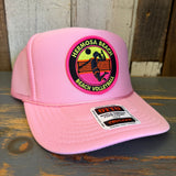 Hermosa Beach 21 • WIN BY TWO High Crown Trucker Hat - Pink