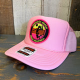 Hermosa Beach 21 • WIN BY TWO High Crown Trucker Hat - Pink