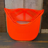 Hermosa Beach 21 • WIN BY TWO Trucker Hat - Neon Orange