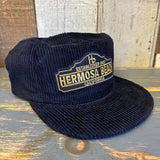 Hermosa Beach ARE YOU ESTABLISHED? Corduroy Field Trip Hat - Black