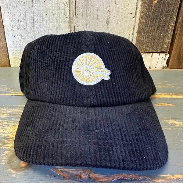 Hermosa Beach CLASSIC MINI LOGO Corduroy Dad Hat - Black