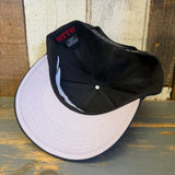 Hermosa Beach THE PERFECT WAVE 5 Panel Mid Profile Baseball Cap - Black