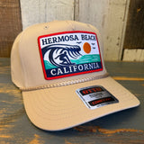 Hermosa Beach THE PERFECT WAVE 5 Panel Mid Profile Baseball Cap - Khaki