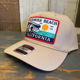 Hermosa Beach THE PERFECT WAVE 5 Panel Mid Profile Baseball Cap - Khaki