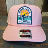 Hermosa Beach 1 to 3 FEET HIGH & RISING  5 Panel Mid Profile Baseball Cap - Pink