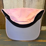 Hermosa Beach OBLIGATORY SUNSET 5 Panel Mid Profile Baseball Cap - Pink