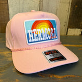 Hermosa Beach 72 & SUNNY 5 Panel Mid Profile Baseball Cap - Pink