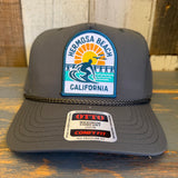 Hermosa Beach 1 to 3 FEET HIGH & RISING  5 Panel Mid Profile Baseball Cap - Olive Green