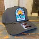 Hermosa Beach 1 to 3 FEET HIGH & RISING  5 Panel Mid Profile Baseball Cap - Olive Green