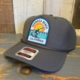 Hermosa Beach 1 to 3 FEET HIGH & RISING  5 Panel Mid Profile Baseball Cap - Olive Green
