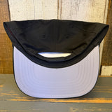 Hermosa Beach OBLIGATORY SUNSET 5 Panel Mid Profile Baseball Cap - Black