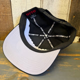 Hermosa Beach RETRO SUNSET 5 Panel Mid Profile Baseball Cap - Black