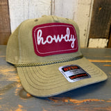 HOWDY Corduroy Baseball Cap - Olive Green