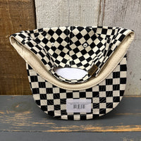 Hermosa Beach ARE YOU ESTABLISHED? Checkerboard Field Trip™ Hat - Black/White