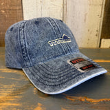 MANHATTAN BEACH PIER & ROUNDHOUSE 6 Panel Low Profile Dad Hat - Deep Navy Denim