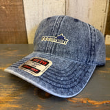 MANHATTAN BEACH PIER & ROUNDHOUSE 6 Panel Low Profile Dad Hat - Deep Navy Denim