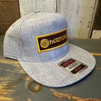 Hermosa Beach AS REAL AS THE STREETS  Premium 5-Panel Mid Profile Snapback Hat - Grey