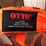 SO FAR :: SO BUENO High Crown Trucker Hat - Neon Orange Hunters Camo
