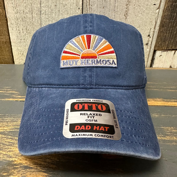 Hermosa Beach MUY HERMOSA :: COASTAL EDITION MINI Low Profile Dad Hat - Navy Blue