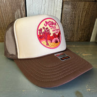 JOSHUA TREE NATIONAL PARK High Crown Trucker Hat - Brown/Khaki