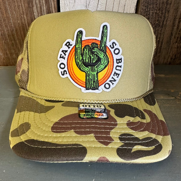 SO FAR :: SO BUENO Trucker Hat CAMOUFLAGE Green/Light Loden/Green
