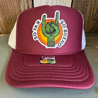 SO FAR :: SO BUENO Trucker Hat - Maroon/White