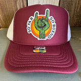 SO FAR :: SO BUENO Trucker Hat - Maroon/White