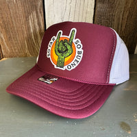 SO FAR :: SO BUENO Trucker Hat - Maroon/White