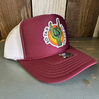 SO FAR :: SO BUENO Trucker Hat - Maroon/White