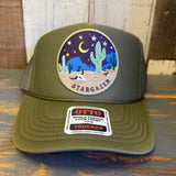 STARGAZER High Crown Trucker Hat - Olive