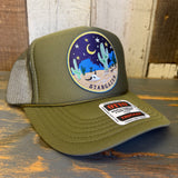 STARGAZER High Crown Trucker Hat - Olive
