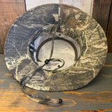 SMOKEY BEAR :: PLEASE! BE CAREFUL Wide Brim Camo Bucket Hat