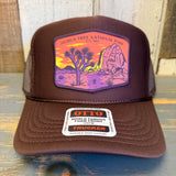 JOSHUA TREE NATIONAL PARK High Crown Trucker Hat - Brown