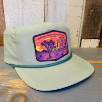 JOSHUA TREE NATIONAL PARK Nylon/Cotton Blend Hat - Light Olive Green